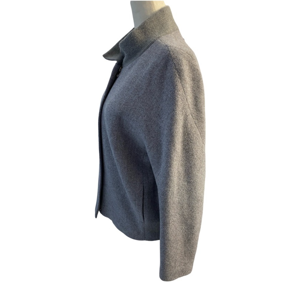 Izzat Baba Elegant Women's Gray Lightweight Coat Pit 21 L23 - Picture 7 of 15